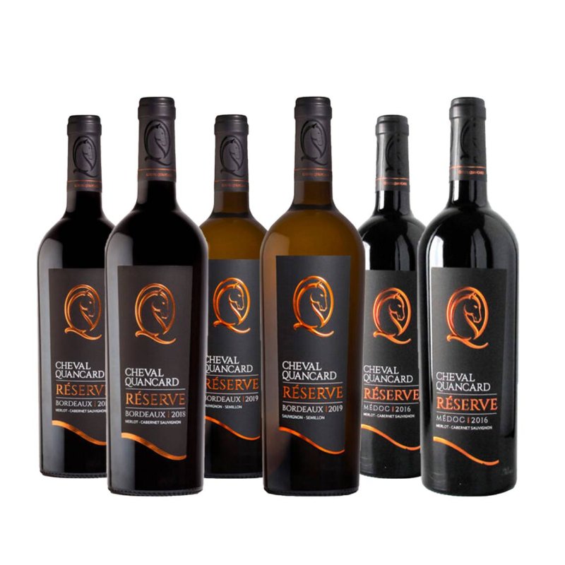 Cheval Quancard Pack De 6 Bouteilles.