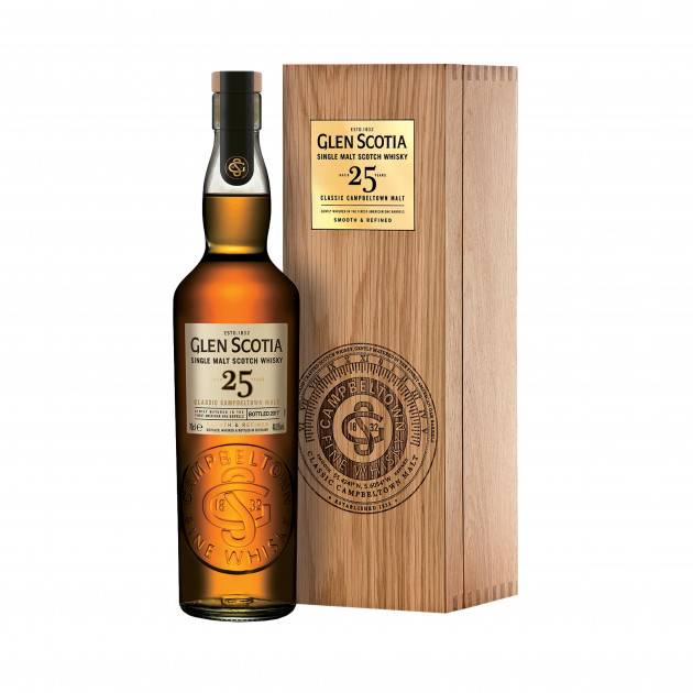 Glen Scotia 25 Years Old 70cl. Case