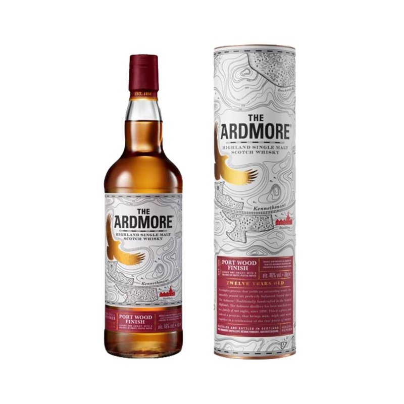 Ardmore 12 Years Port Wood Finish 70cl. - Case