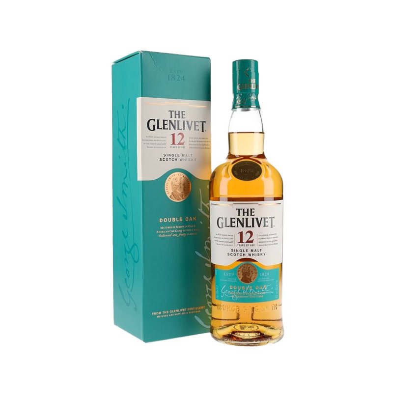Le Glenlivet 12 Ans Double Chêne 70cl. - Cas