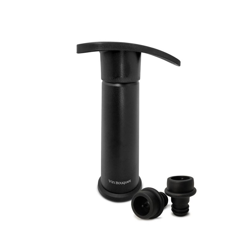 Pompa per vuoto manuale Vin Bouquet nera