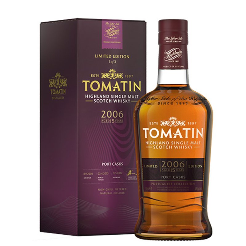 Tomatin 15 Años Port Cask – Estuche 70cl.