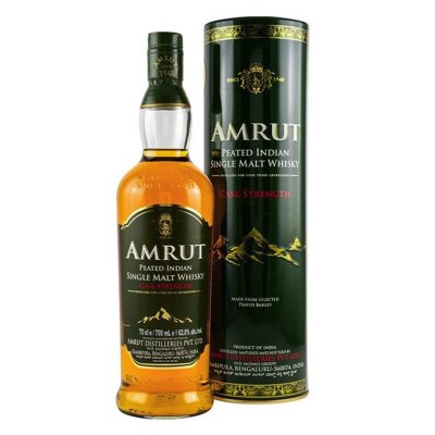 Amrut Peated Single Malt Cask Strenght 70cl. Estuche