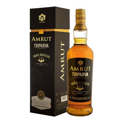 Amrut Triparva Dreifach destilliert 70cl. Fall