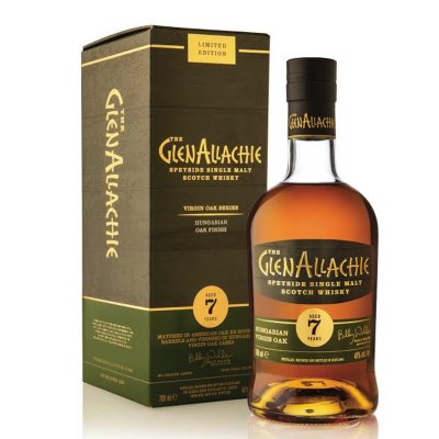 Der GlenAllachie 7 Jahre ungarische Virgin Oak 70cl. Fall