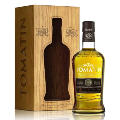 Tomatin Single Malt 30 Jahre – Karton und Deckel 70cl.